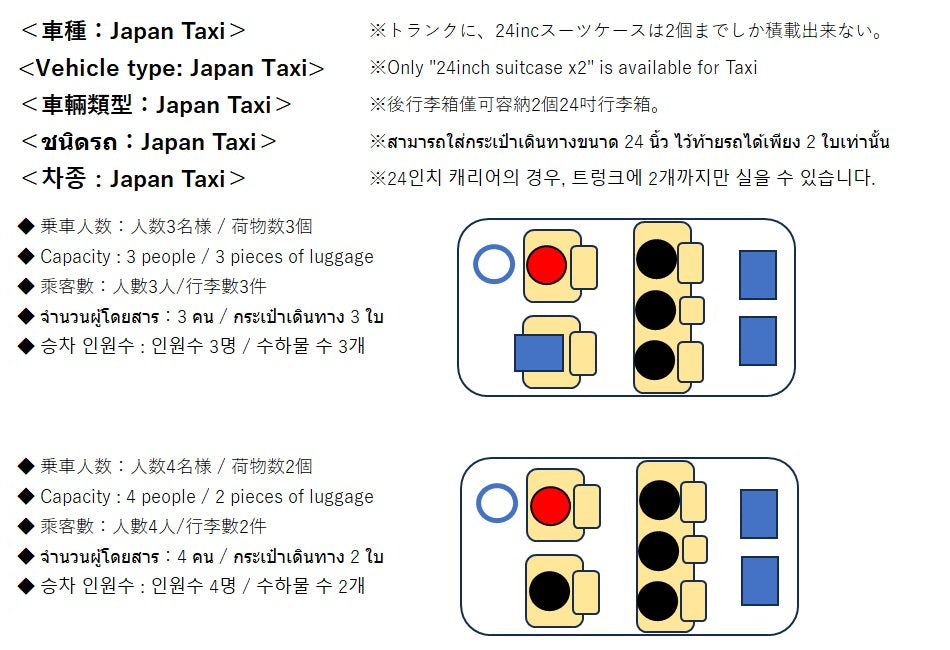 Chubu Centrair International Airport ⇔ Nagoya City (Private Taxi Transfer)[Reservations must be made at least 3 days before the desired date of use]